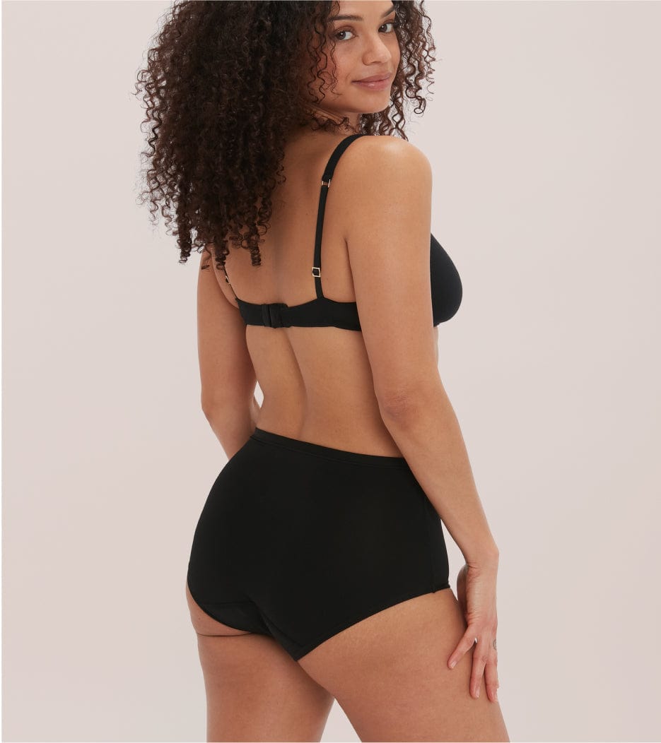 High-Waist - Recyceltes Nylon - Schwarz