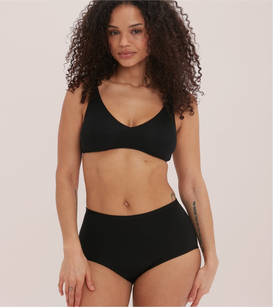 High-Waist - Recyceltes Nylon - Schwarz
