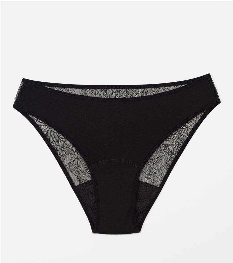 Spitze Brief - Recyceltes Nylon - Schwarz
