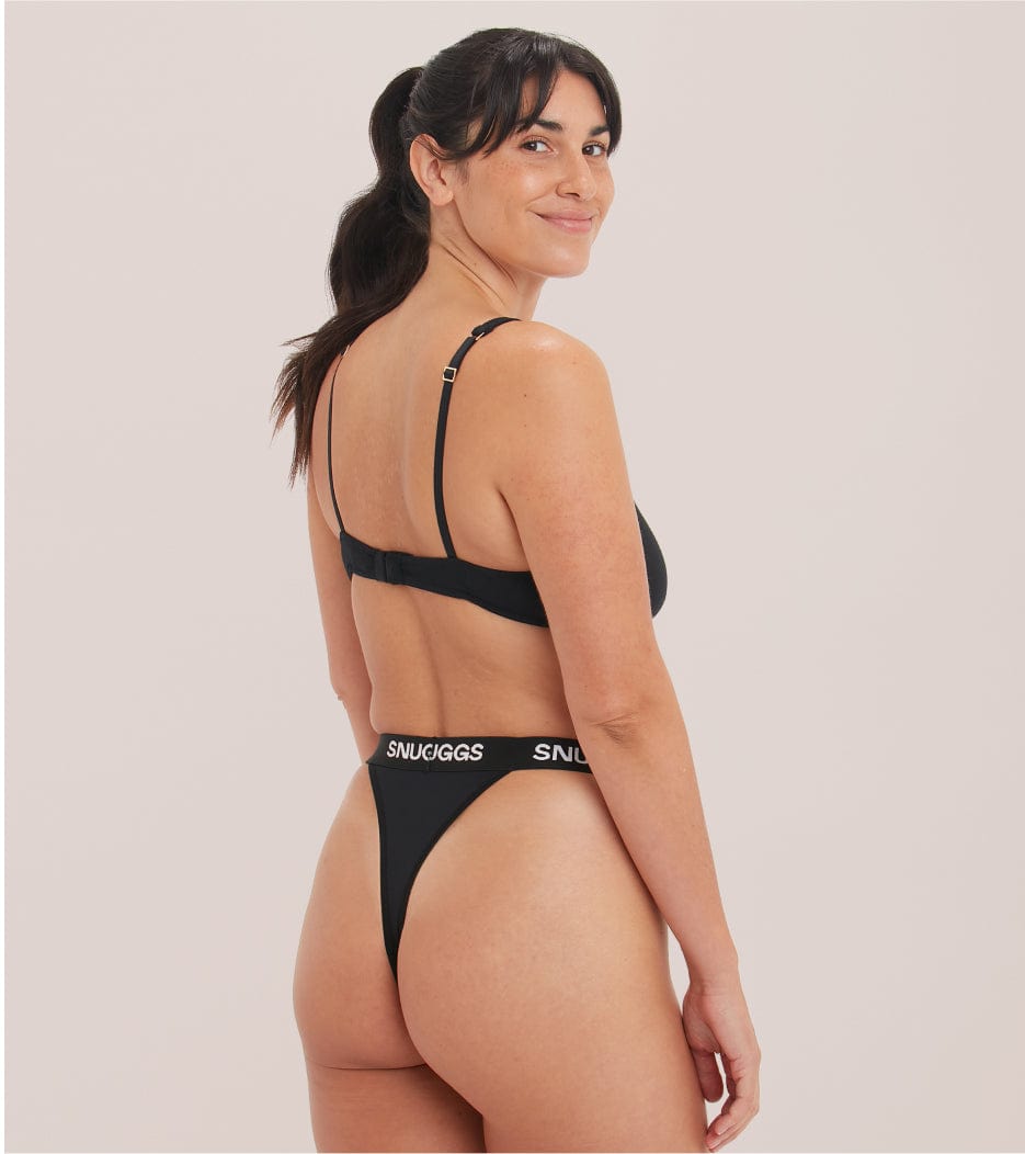 Waistband Tanga - Schwarz